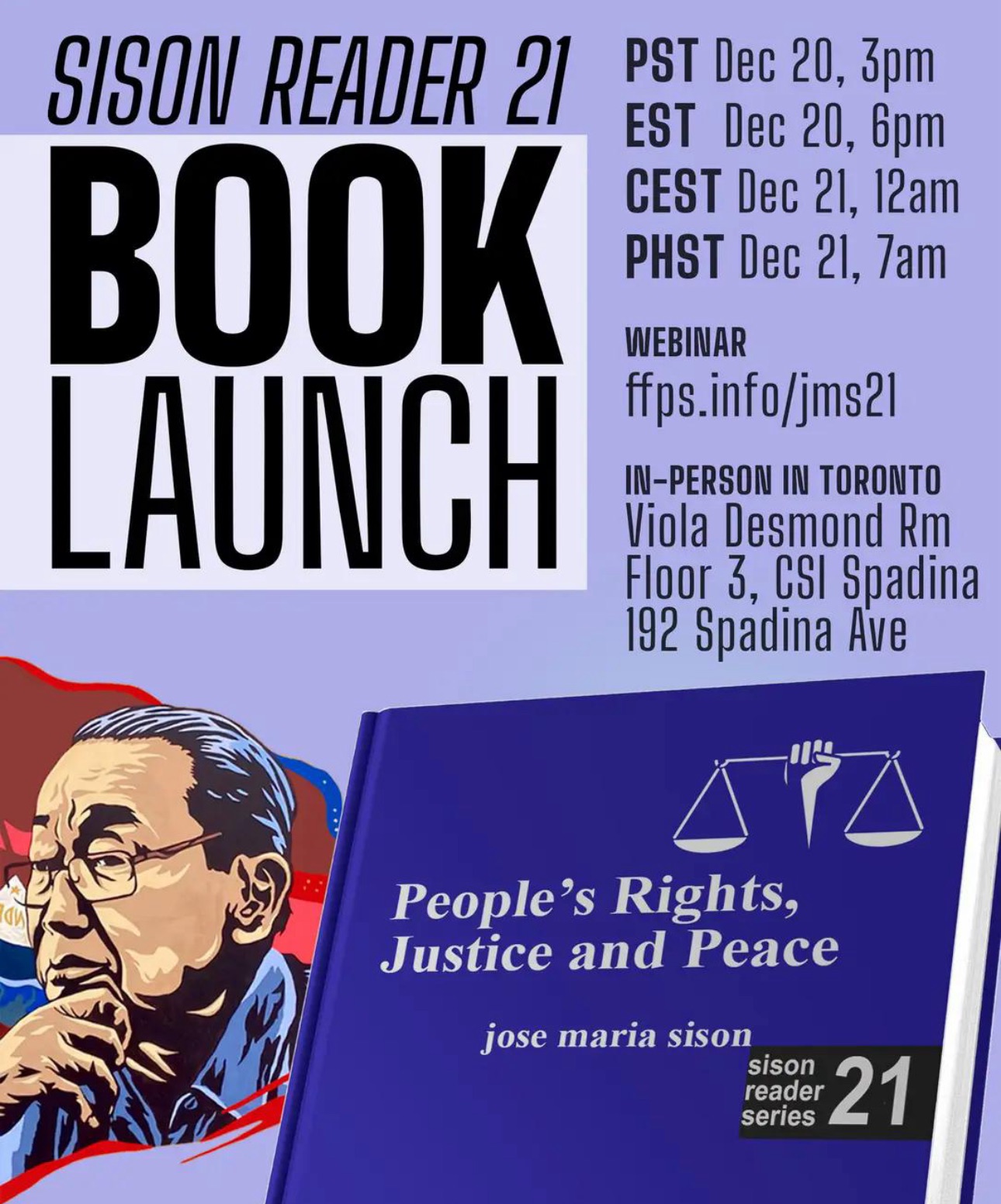 FFPS hosts JMS Book Launch on People s Rights Justice and Peace